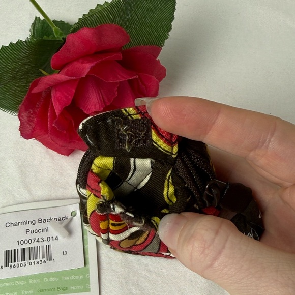 NWT Vera Bradley Puccini Charming Backpack Keychain - Picture 4 of 6